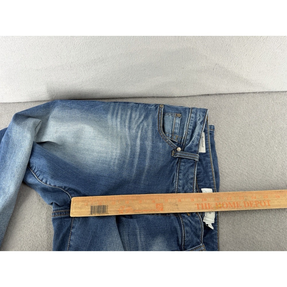 Torrid Jeans Womens 12 Blue Boyfriend Straight Denim Whiskered Coastal Y2K - Picture 9 of 15